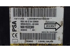 Recambio de centralita airbag para citroen c3 hdi 70 furio referencia OEM IAM 9661532380 LQV6L13AJ89 TEMIC 2