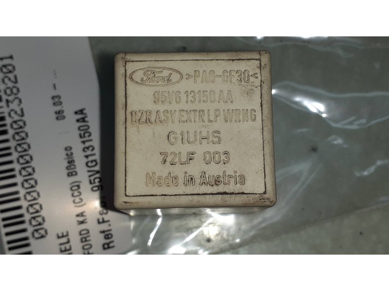 Recambio de rele para ford ka (ccq) básico referencia OEM IAM 95VG13150AA  