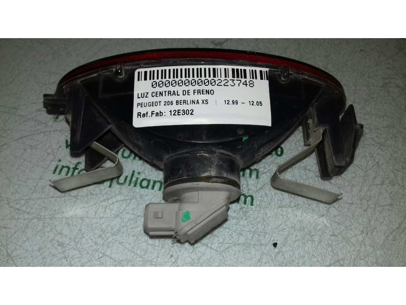 Recambio de luz central de freno para peugeot 206 berlina xs referencia OEM IAM 45106 12E302 