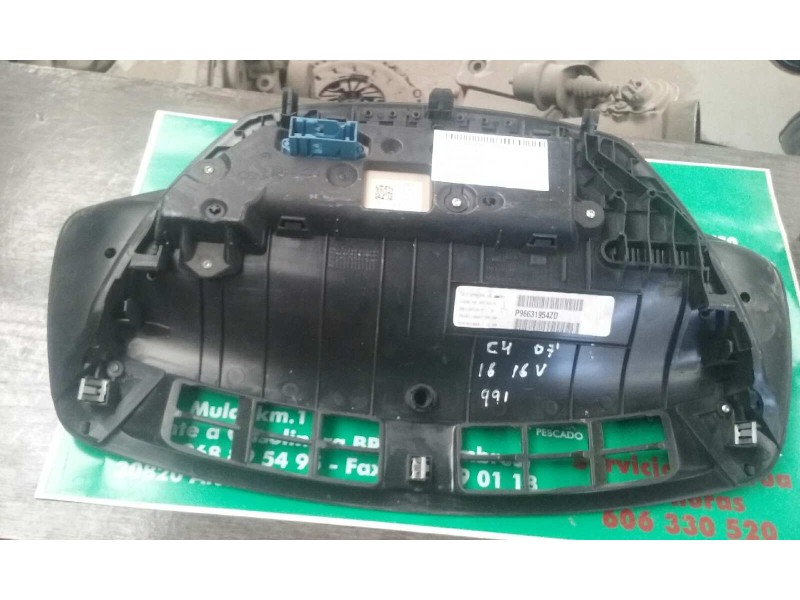 Recambio de cuadro instrumentos para citroen c4 berlina collection referencia OEM IAM 96631954ZD 28118510-7 28114360-4