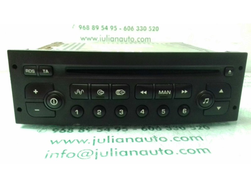 Recambio de sistema audio / radio cd para peugeot 206 berlina xs referencia OEM IAM 96599990XT  
