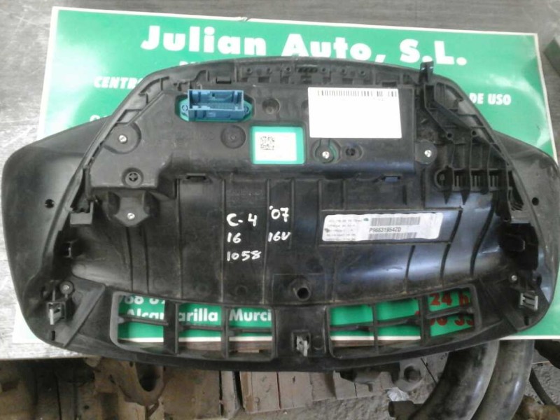 Recambio de cuadro instrumentos para citroen c4 berlina exclusive referencia OEM IAM 96631954ZD 28118510-7 28114360-4