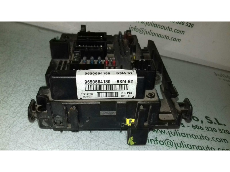 Recambio de caja reles / fusibles para peugeot 206 berlina xs referencia OEM IAM 9650664180 BSM B2 DELPHI