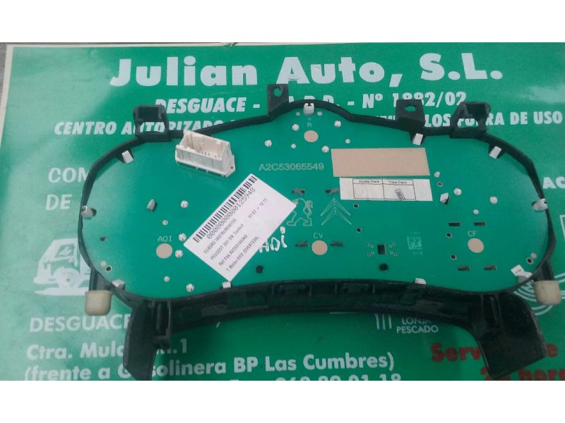 Recambio de cuadro instrumentos para peugeot 207 confort referencia OEM IAM A2C53190342 9662904980 100156881