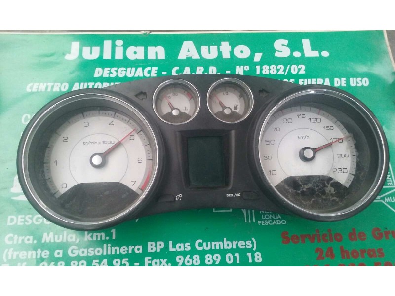 Recambio de cuadro instrumentos para peugeot 308 active referencia OEM IAM 9665107580 503001555110 0112500306