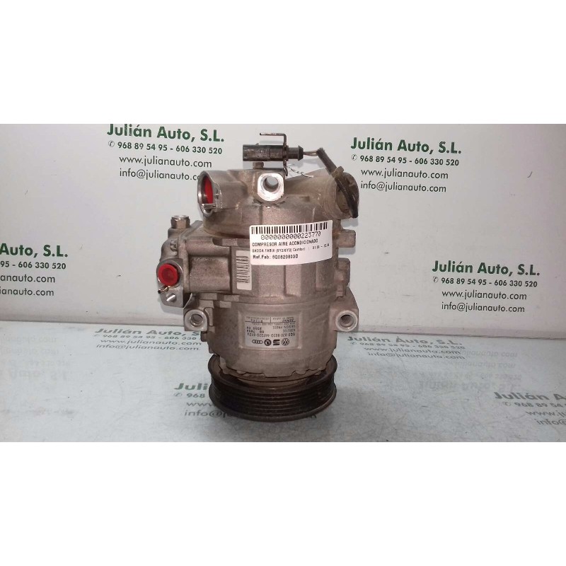 Recambio de compresor aire acondicionado para skoda fabia (6y2/6y3) comfort referencia OEM IAM 6Q0820803D 6SEU12C SANDEN