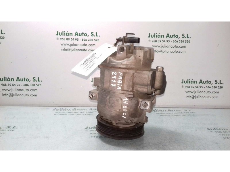 Recambio de compresor aire acondicionado para skoda fabia (6y2/6y3) comfort referencia OEM IAM 6Q0820803D 6SEU12C SANDEN
