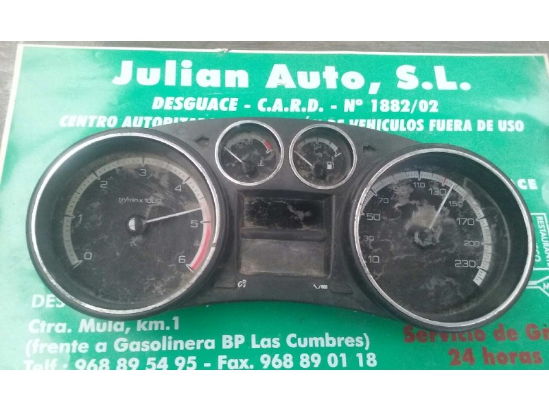 Recambio de cuadro instrumentos para peugeot 308 confort referencia OEM IAM 9674936280 503001550325 1AG7DZ41