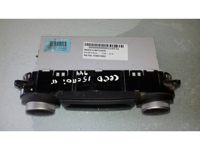 Recambio de mando climatizador para kia cee´d active referencia OEM IAM 972501H622 CA4Q 