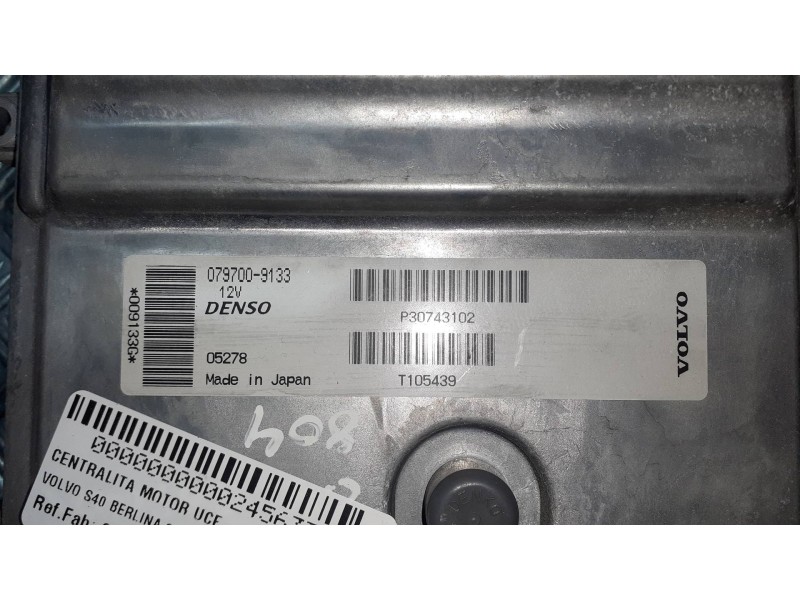 Recambio de centralita motor uce para volvo s40 berlina 2.4 kinetic referencia OEM IAM 0797009133 P30743102 DENSO