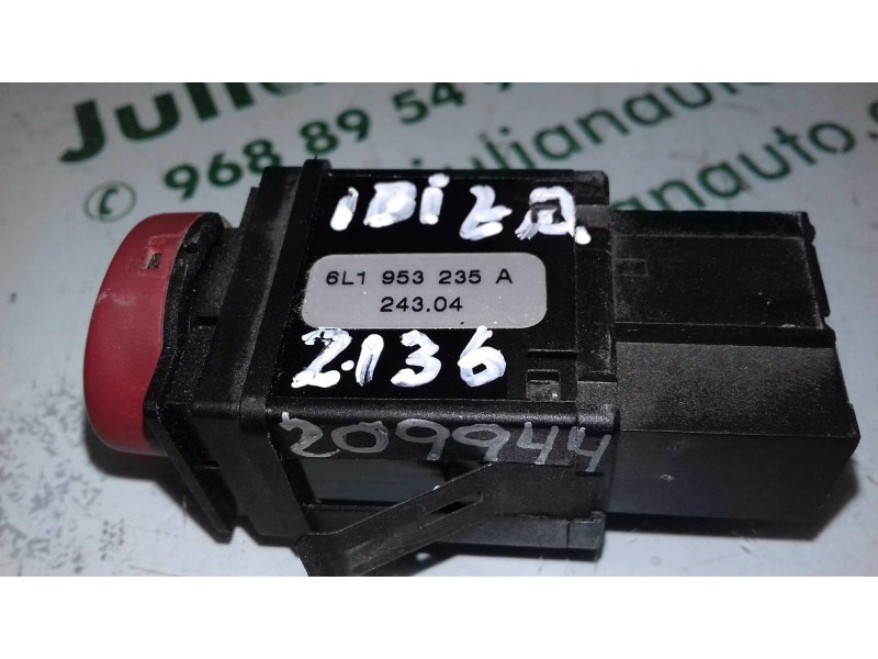 Recambio de warning para seat ibiza (6l1) cool referencia OEM IAM 6L1953235A  