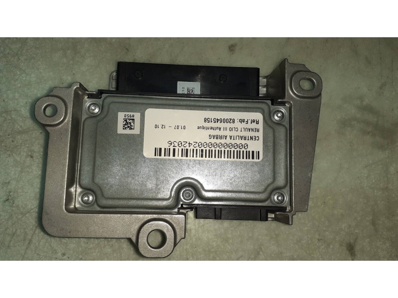 Recambio de centralita airbag para renault clio iii authentique referencia OEM IAM 8200645158 0285001958 BOSCH