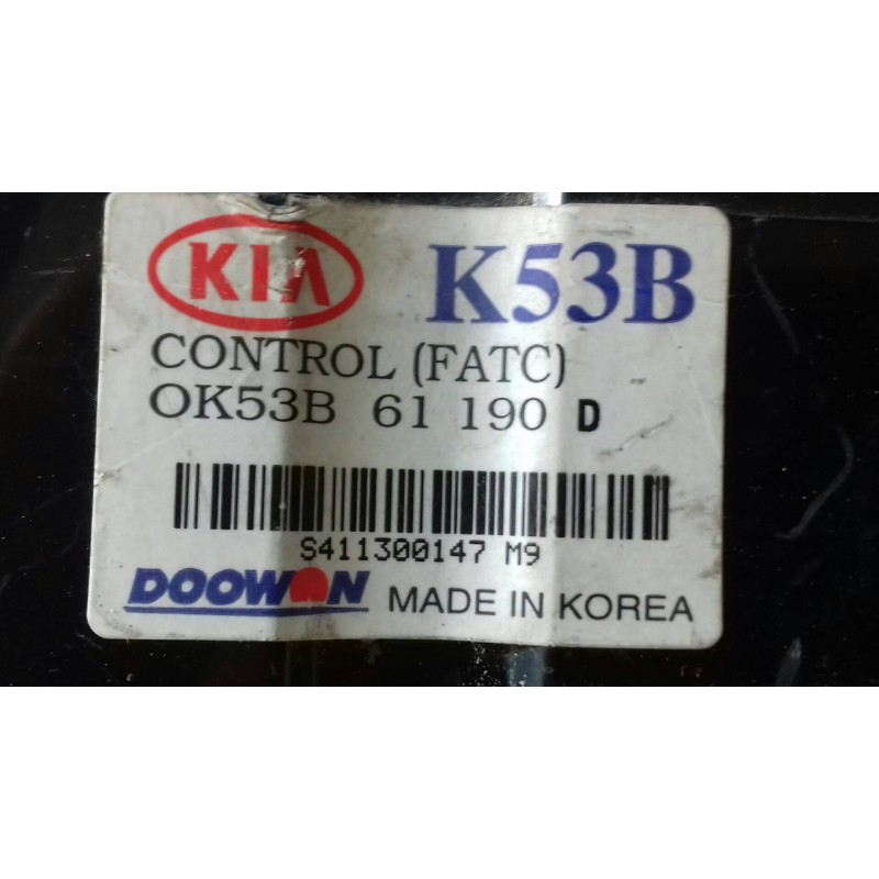 Recambio de mando calefaccion / aire acondicionado para kia carnival ii 2.9 cdri ex referencia OEM IAM 0K53B61190D K53B 