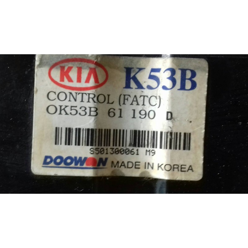 Recambio de mando calefaccion / aire acondicionado para kia carnival ii 2.9 cdri ex referencia OEM IAM 0K53B61190D K53B 