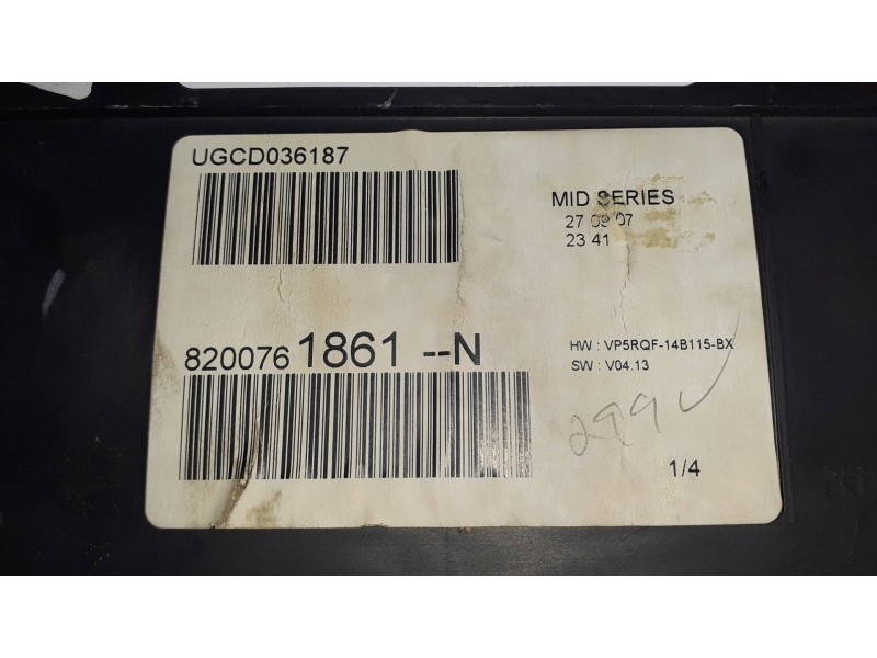 Recambio de cuadro instrumentos para renault clio iii authentique referencia OEM IAM 8200761861N 2RPF10A855A VP5RQF14B115BX