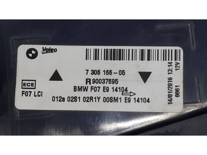 Recambio de piloto trasero derecho para bmw serie 5 berlina (g30) 520i referencia OEM IAM 730616605  EXT - ALE