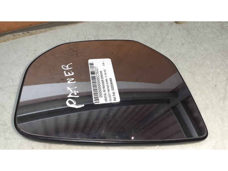 Recambio de cristal retrovisor derecho para peugeot partner kombi 1.6 16v hdi referencia OEM IAM 232634048A 232634048 