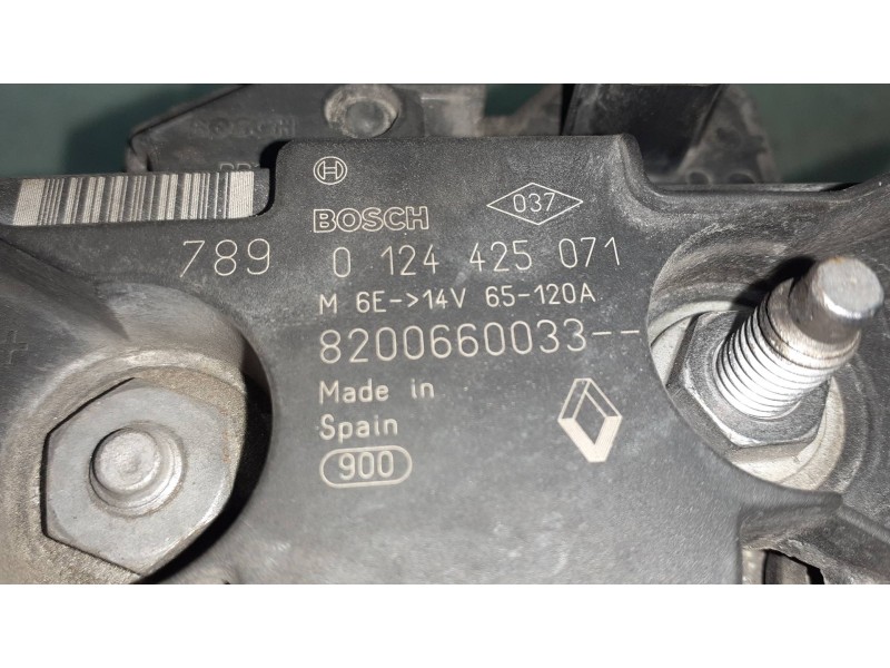 Recambio de alternador para renault clio iii authentique referencia OEM IAM 8200660033 BOSCH 120A