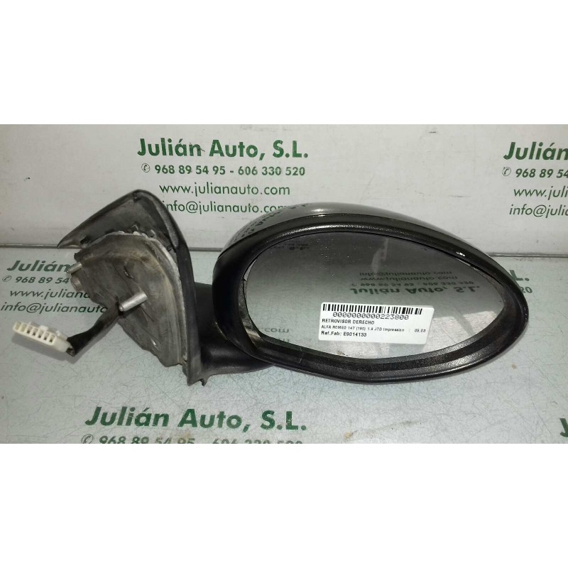 Recambio de retrovisor derecho para alfa romeo 147 (190) 1.9 jtd impression referencia OEM IAM E9014133  ELECTRICO