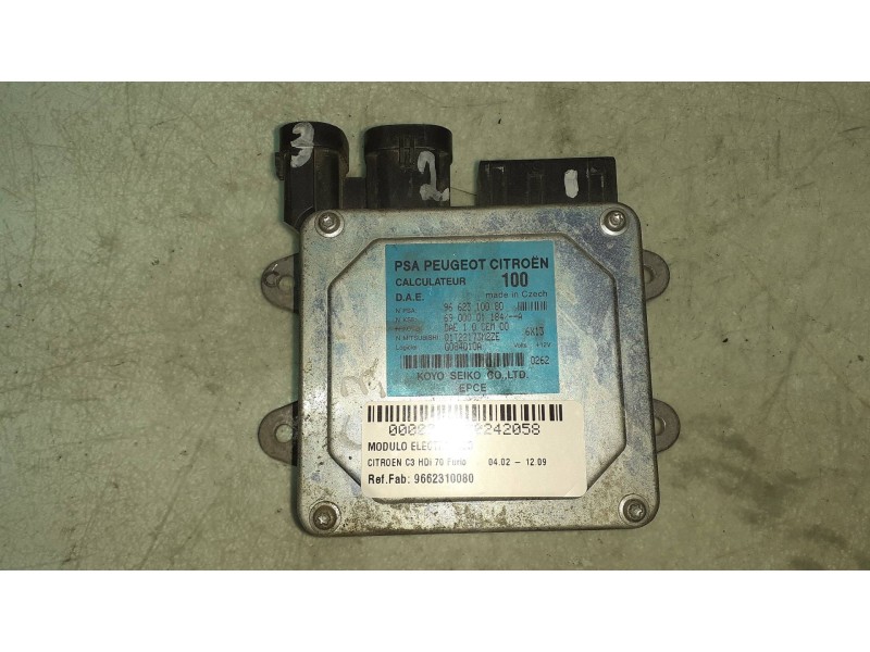 Recambio de modulo electronico para citroen c3 hdi 70 furio referencia OEM IAM 9662310080 6900001184 
