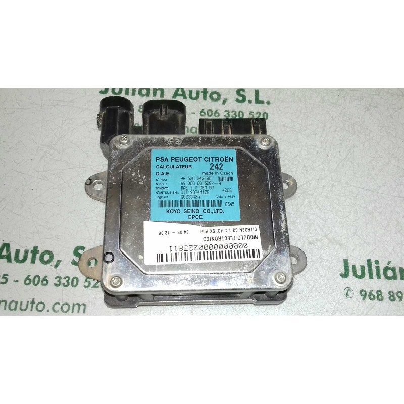 Recambio de modulo electronico para citroen c3 1.4 hdi sx plus referencia OEM IAM 9652024280 6900000528A 242