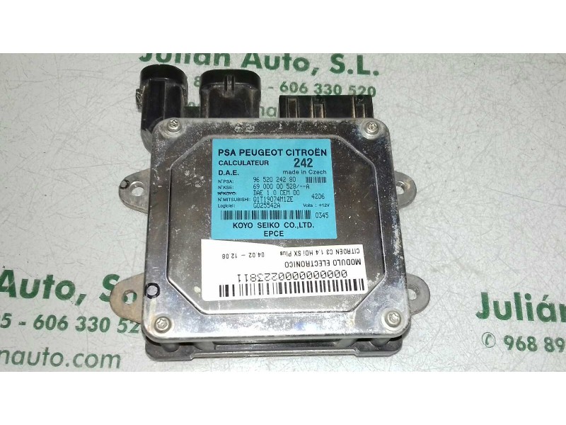 Recambio de modulo electronico para citroen c3 1.4 hdi sx plus referencia OEM IAM 9652024280 6900000528A 242