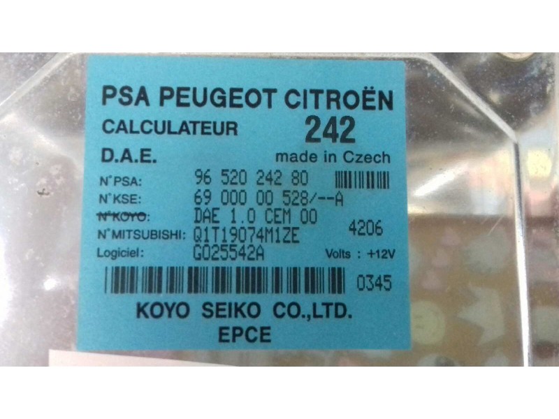 Recambio de modulo electronico para citroen c3 1.4 hdi sx plus referencia OEM IAM 9652024280 6900000528A 242