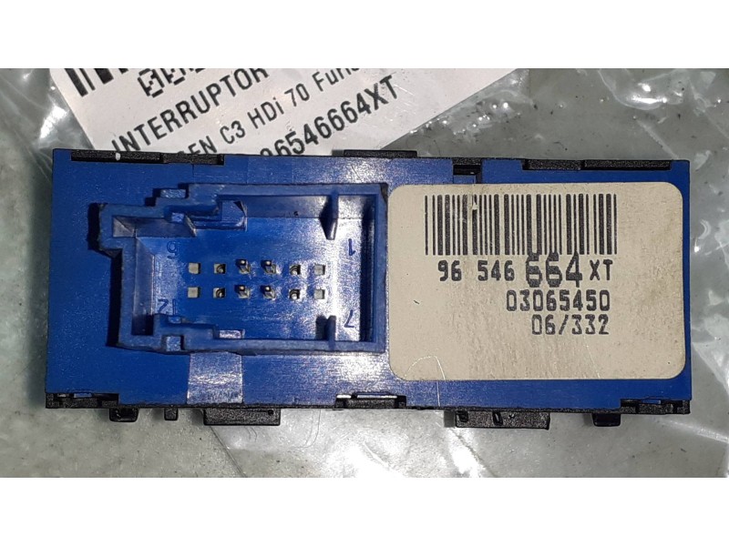 Recambio de interruptor para citroen c3 hdi 70 furio referencia OEM IAM 96546664XT  CRUCERO