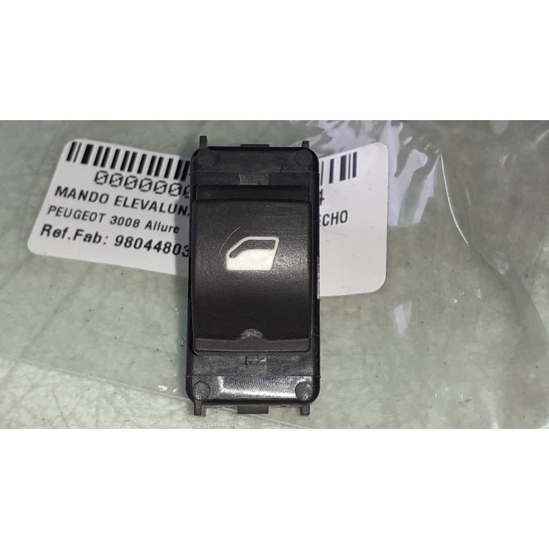 Recambio de mando elevalunas trasero derecho para peugeot 3008 allure referencia OEM IAM 98044803ZD  CONECTOR 4 PINES