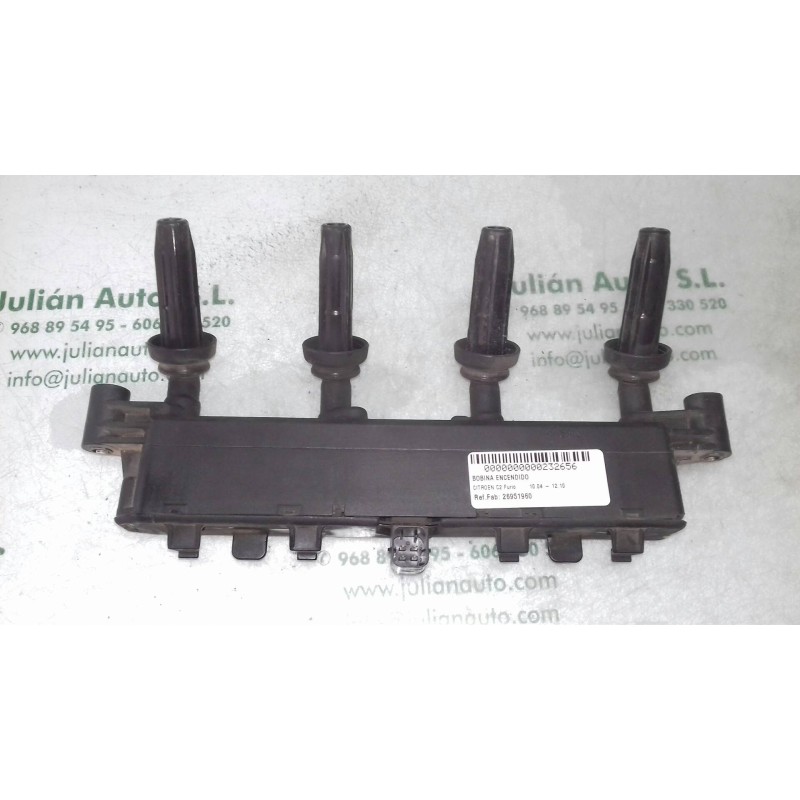 Recambio de bobina encendido para citroen c2 furio referencia OEM IAM 9654814480 4 PINES JOHNSON CONTROLS