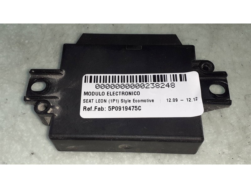 Recambio de modulo electronico para seat leon (1p1) style ecomotive referencia OEM IAM 5P0919475C 5P0919475A VALEO