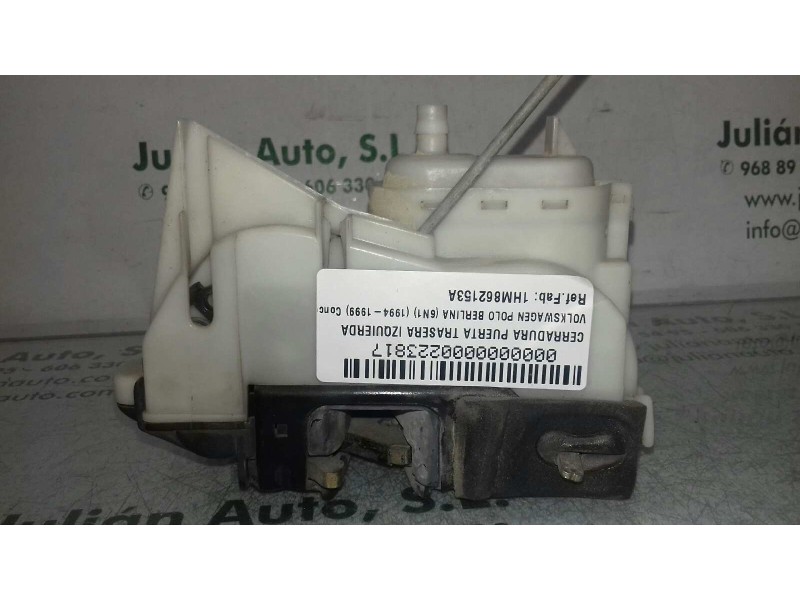Recambio de cerradura puerta trasera izquierda para volkswagen polo berlina (6n1) concept referencia OEM IAM 1HM862153A  