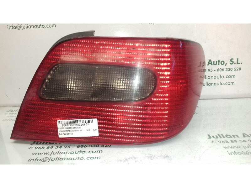 Recambio de piloto trasero derecho para citroen xsara berlina 1.9 d x referencia OEM IAM 2534D  