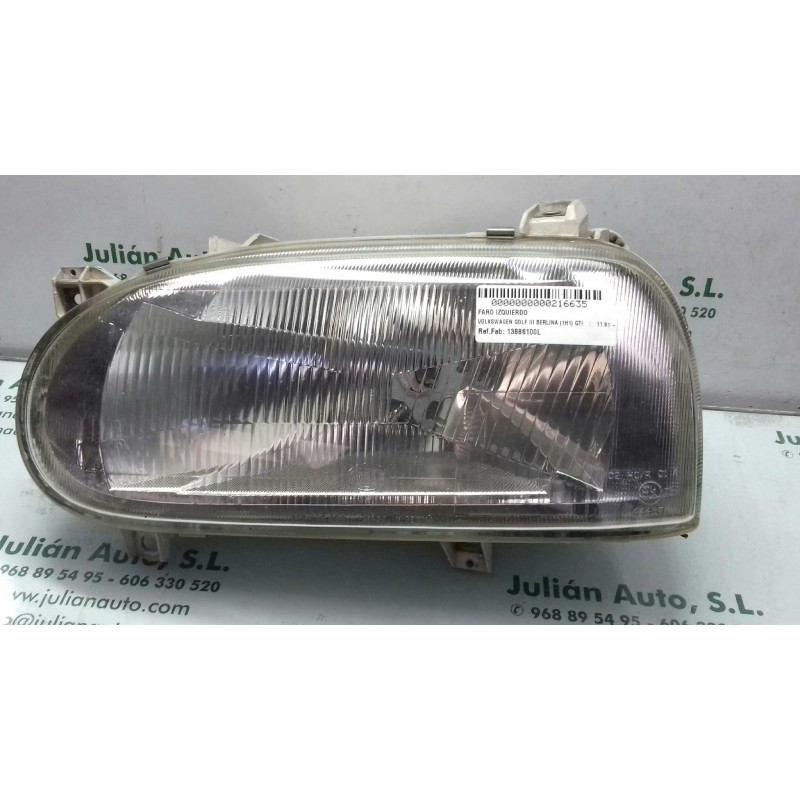 Recambio de faro izquierdo para volkswagen golf iii berlina (1h1) gti referencia OEM IAM 13886100L  HELLE