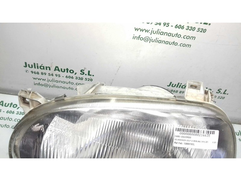 Recambio de faro izquierdo para volkswagen golf iii berlina (1h1) gti referencia OEM IAM 13886100L  HELLE