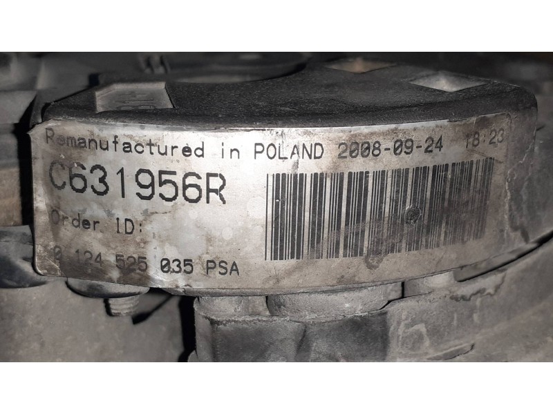Recambio de alternador para citroen c3 hdi 70 furio referencia OEM IAM C631956R VALEO 
