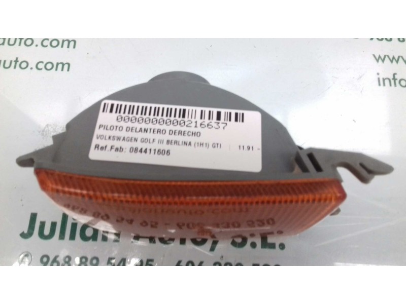 Recambio de piloto delantero derecho para volkswagen golf iii berlina (1h1) gti referencia OEM IAM 084411606  