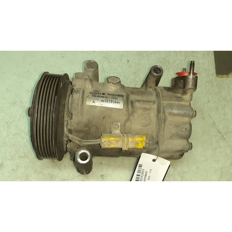 Recambio de compresor aire acondicionado para citroen c3 hdi 70 furio referencia OEM IAM 9655191680 SD6V12 SANDEN