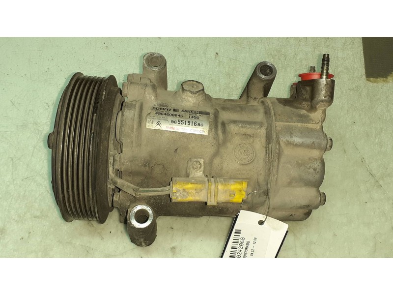 Recambio de compresor aire acondicionado para citroen c3 hdi 70 furio referencia OEM IAM 9655191680 SD6V12 SANDEN
