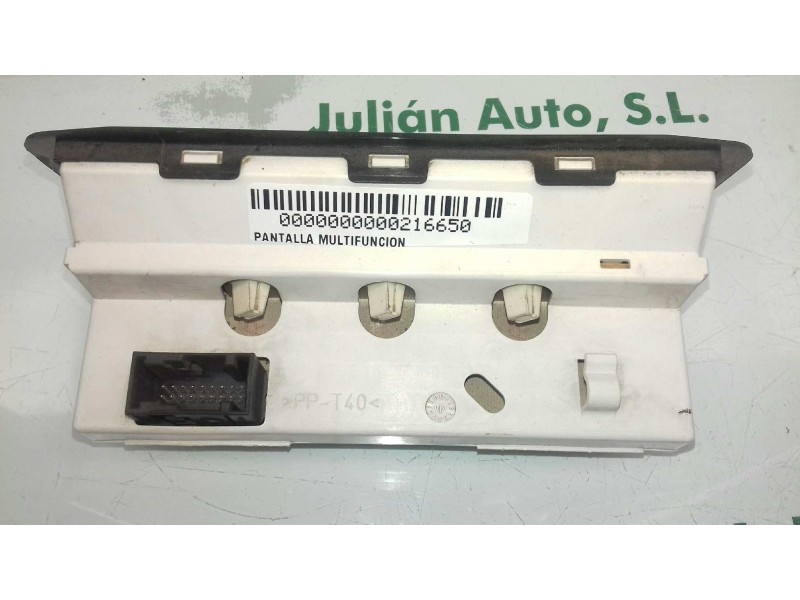 Recambio de pantalla multifuncion para peugeot 206 berlina x-line referencia OEM IAM 9647409777 21669457 216592759