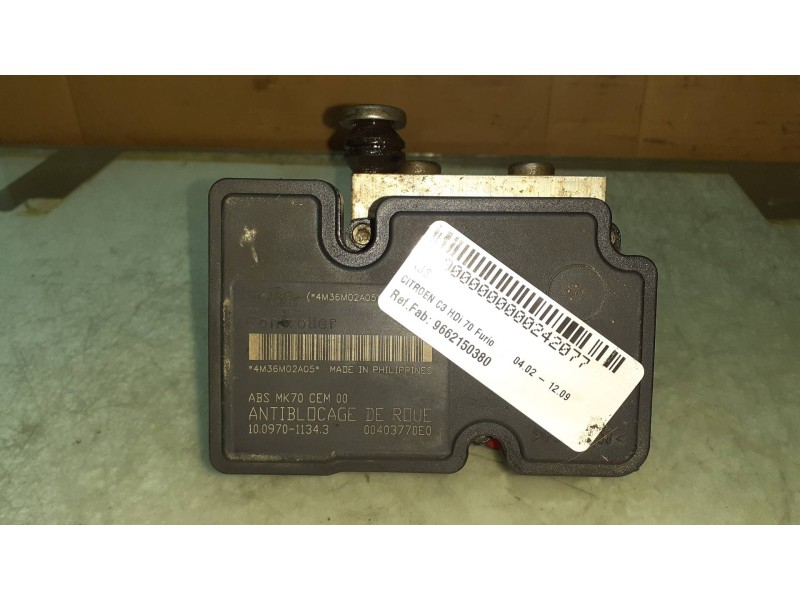 Recambio de abs para citroen c3 hdi 70 furio referencia OEM IAM 9662150380 00403770E0 4M36M02A05