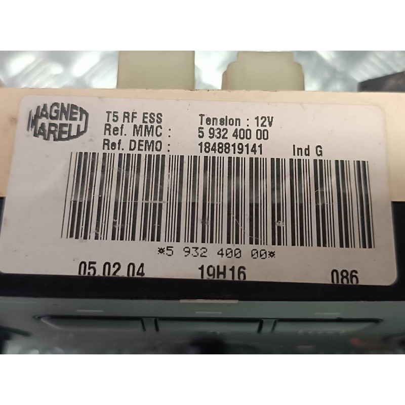 Recambio de mando calefaccion / aire acondicionado para peugeot 307 (s1) xr clim referencia OEM IAM 593240000 1848819141 MAGNETI