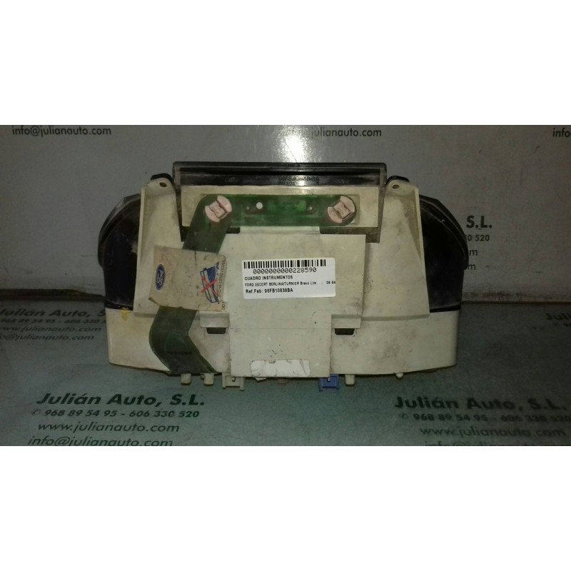 Recambio de cuadro instrumentos para ford escort berlina/turnier bravo lim. referencia OEM IAM 96FB10838BA  