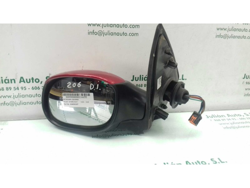 Recambio de retrovisor izquierdo para peugeot 206 berlina xt referencia OEM IAM 96480953XT  ELECTRICO