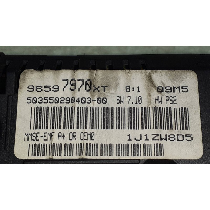 Recambio de pantalla multifuncion para citroen c3 hdi 70 furio referencia OEM IAM 96597970XT 96597970 555550290202