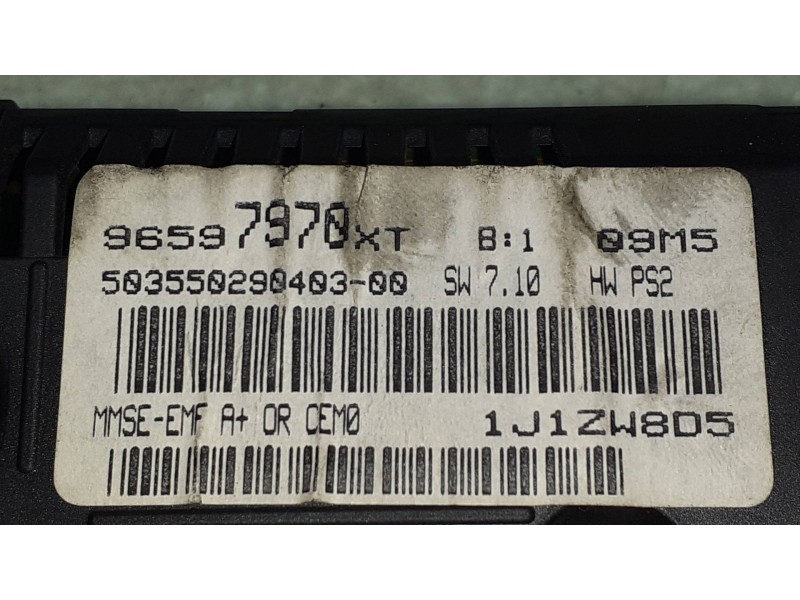 Recambio de pantalla multifuncion para citroen c3 hdi 70 furio referencia OEM IAM 96597970XT 96597970 555550290202