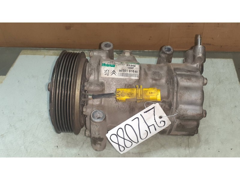 Recambio de compresor aire acondicionado para citroen c3 hdi 70 furio referencia OEM IAM 9655191680 SD6V12 SANDEN