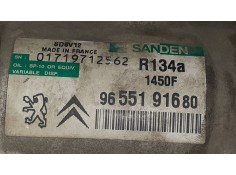 Recambio de compresor aire acondicionado para citroen c3 hdi 70 furio referencia OEM IAM 9655191680 SD6V12 SANDEN 2