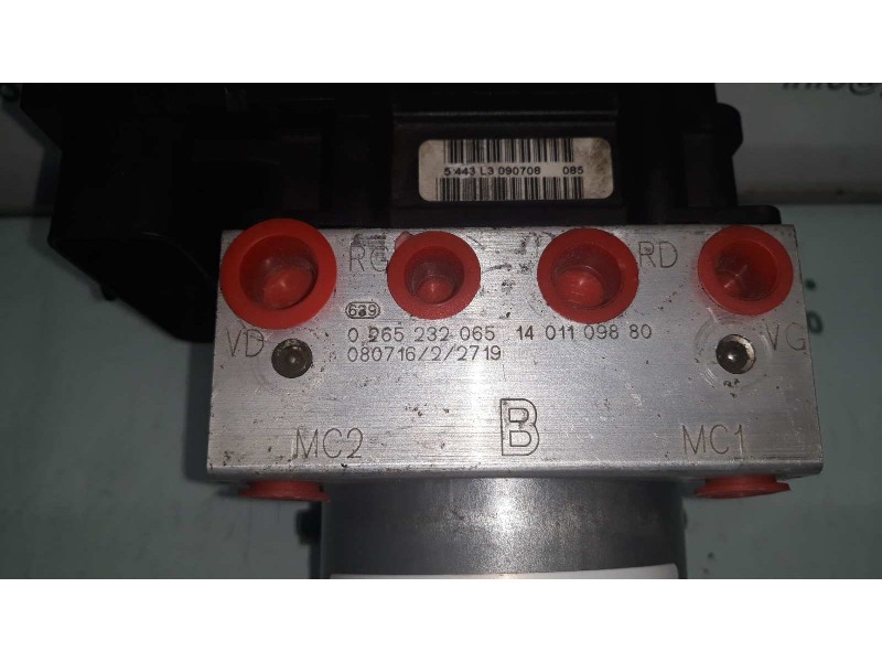 Recambio de abs para fiat scudo furgón (272) 12 l1h1 130 multijet referencia OEM IAM 0265232065 1401109880 BOSCH Recambio de abs para fiat scudo furgón (272) 12 l1h1 130 multijet referencia OEM IAM 0265232065 1401109880 BOSCH