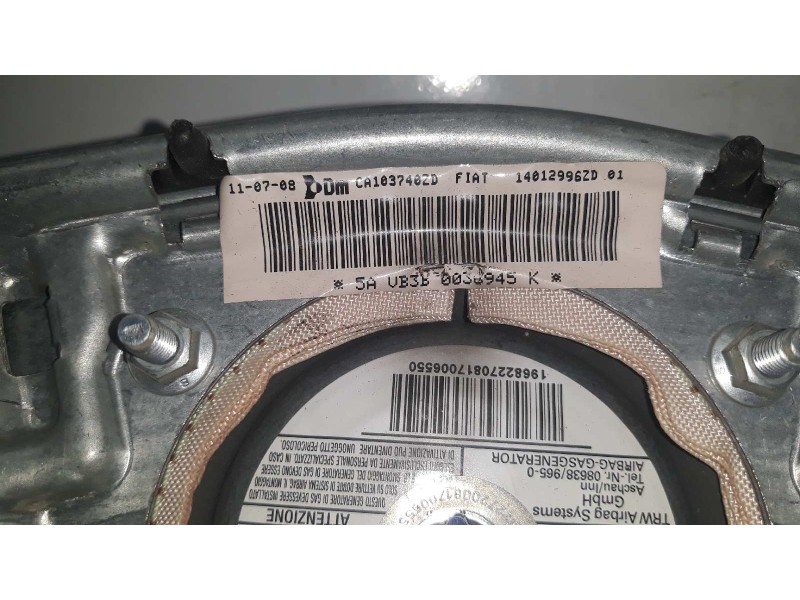 Recambio de airbag delantero izquierdo para fiat scudo furgón (272) 12 l1h1 130 multijet referencia OEM IAM 1412996ZD CA103740ZD Recambio de airbag delantero izquierdo para fiat scudo furgón (272) 12 l1h1 130 multijet referencia OEM IAM 1412996ZD CA103740ZD